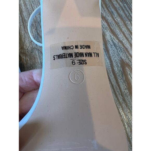 Lulus White Crystal Studded Strappy Sandals 9 - Picture 6 of 7